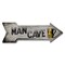 Signmission Man Cave 2 Arrow Decal Funny Home Decor 18in Wide D-A-999757 - alternate 1